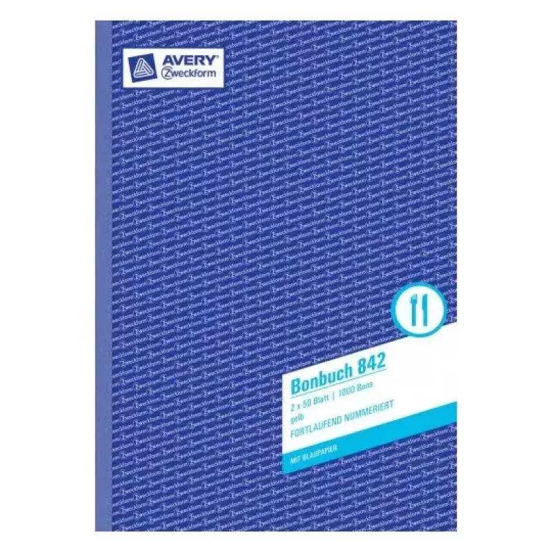 Administravimo knyga Avery 842 mėlyna/geltona