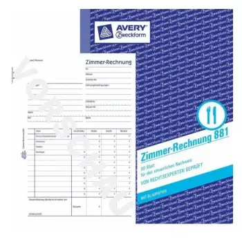 Administracinis bloknotas Avery 881 mėlynai baltas