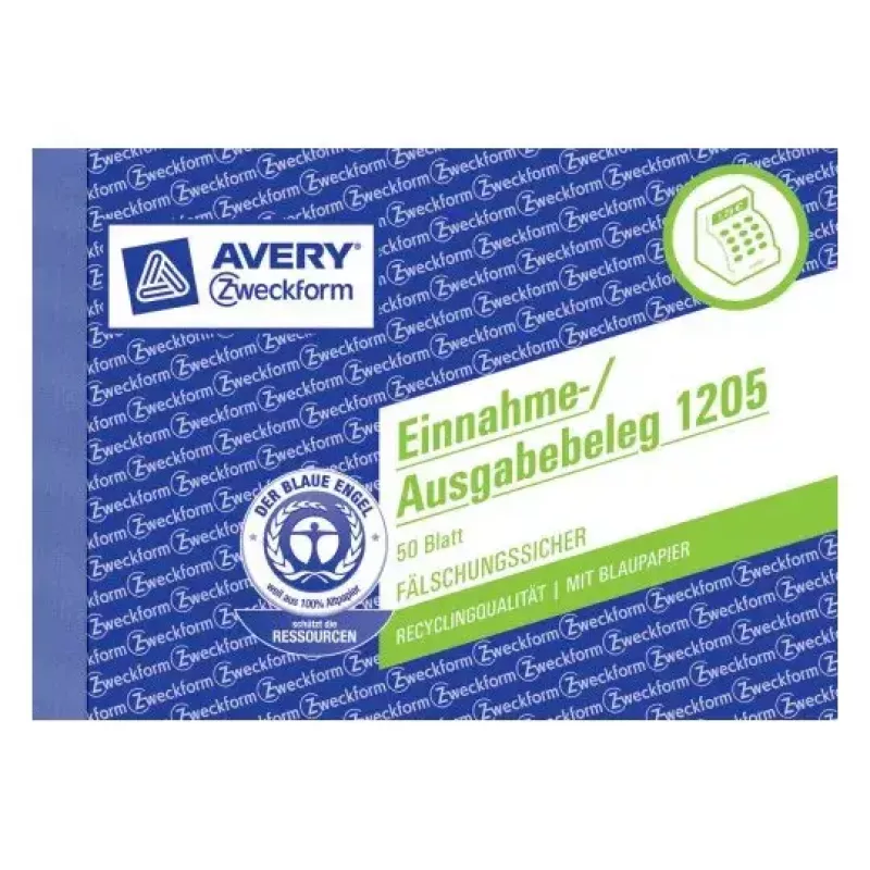 Administracinė knyga Avery 1205 mėlyna balta