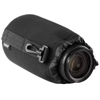 Hama 00126695 dėklas fotoaparato objektyvui, juodas, neoprenas