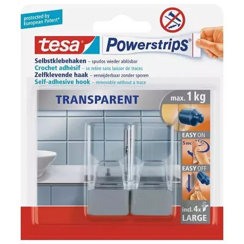 Kabinukas rankšluosčiams TESA 58812 Vidaus Skaidrus 2 vnt