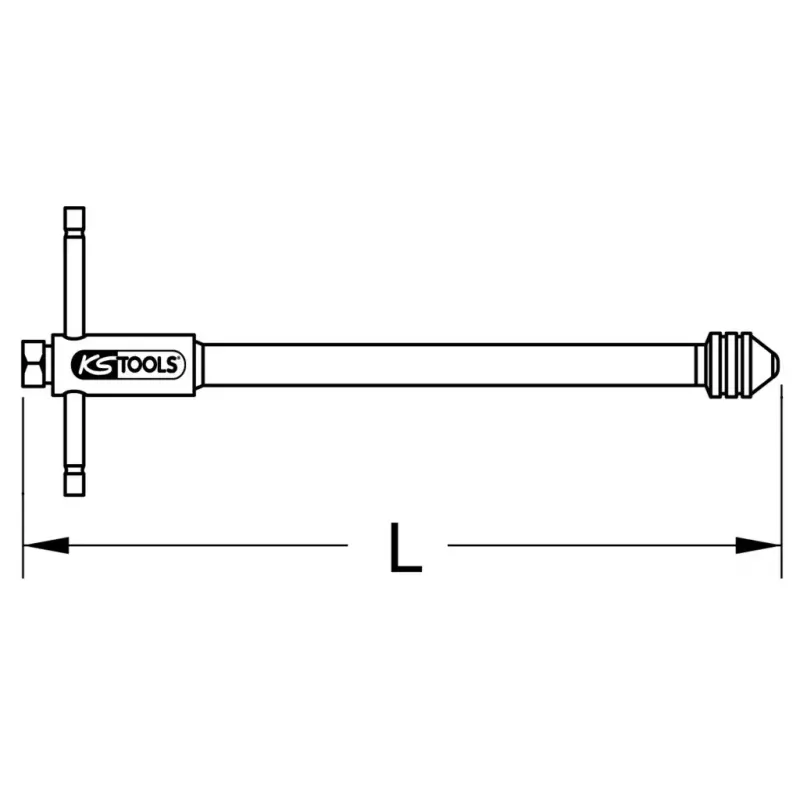 KS Tools 331.0665 reversinis sriegturių raktas, M5-M12