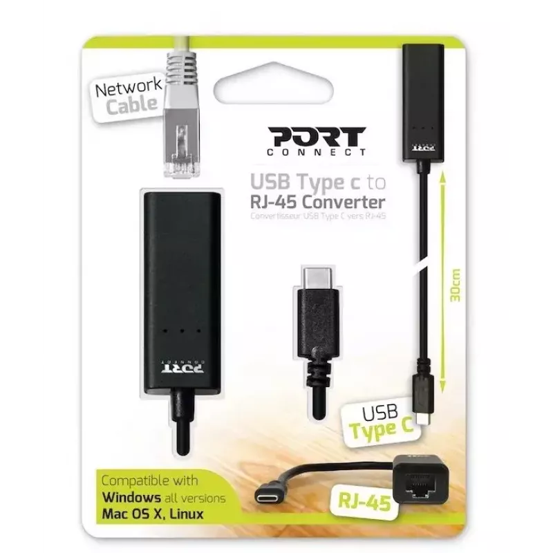 Dokavimo stotelė nešiojamam kompiuteriui Port Designs 900126 USB Juoda 0.3m