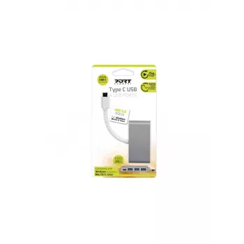USB šakotuvas Port Designs 900122, USB 3.2 Gen 1, 4 prievadai, Type-C jungtis