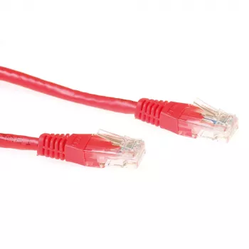 ACT Red 1,5 m U/UTP CAT6 jungiamasis laidas su RJ45 jungtimis