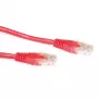 ACT Red 1,5 m U/UTP CAT6 jungiamasis laidas su RJ45 jungtimis
