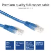ACT Blue 1 m U/UTP CAT6 jungiamasis kabelis su RJ45 kištukais
