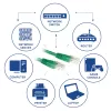 ACT Green 10 m U/UTP CAT6 RJ45 jungiamasis kabelis