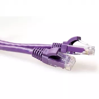 ACT Purple 5 m U/UTP CAT6 jungiamasis laidas su apsauga nuo užkliuvimo, RJ45