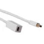 ACT 1 m Mini DisplayPort ilginimo laidas, Mini DisplayPort kištukas – lizdas