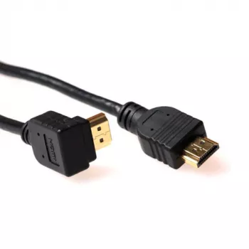 ACT 1 m HDMI High Speed v2.0 laidas, HDMI-A kampinis kištukas – HDMI-A tiesus kištukas