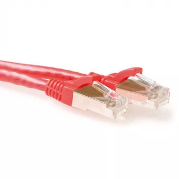 ACT Red 30 m LSZH SFTP CAT6A patch laidas su apsauginiais RJ45 jungtukais