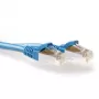 ACT Blue 15 m LSZH SFTP CAT6A jungiamasis kabelis su apsaugotais RJ45 kištukais