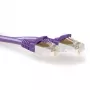 ACT Purple 2 m LSZH SFTP CAT6A patch laidas, su užspaudimo apsauga, RJ45 jungtimis