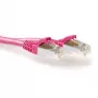 ACT Pink 7 m LSZH S/FTP CAT6A pataisos laidas su snagless RJ45 jungtimis