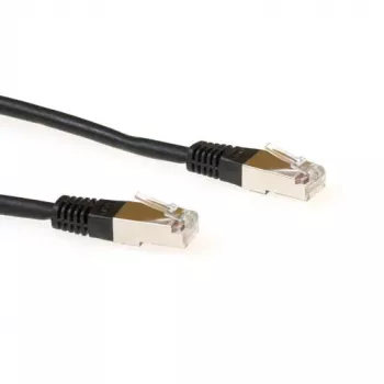 ACT Black 0,5 m LSZH SFTP CAT6 patch laidas su RJ45 jungtimis