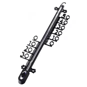 Hama 00186405 mechaninis termometras aplinkos temperatūrai matuoti, vidaus / lauko, juodas