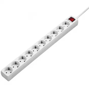 Hama 00137234 apsauginis nuo viršįtampių ilginimo lizdas 10x kištukinių lizdų 230 V 3 m