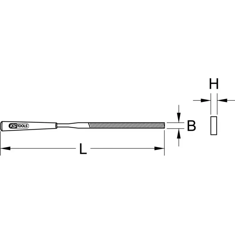 Dildė/rasp KS Tools 140.3051