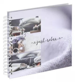 Hama Relax nuotraukų albumas įvairiaspalvis 100 lapų 10x15 cm spiralinis įrišimas