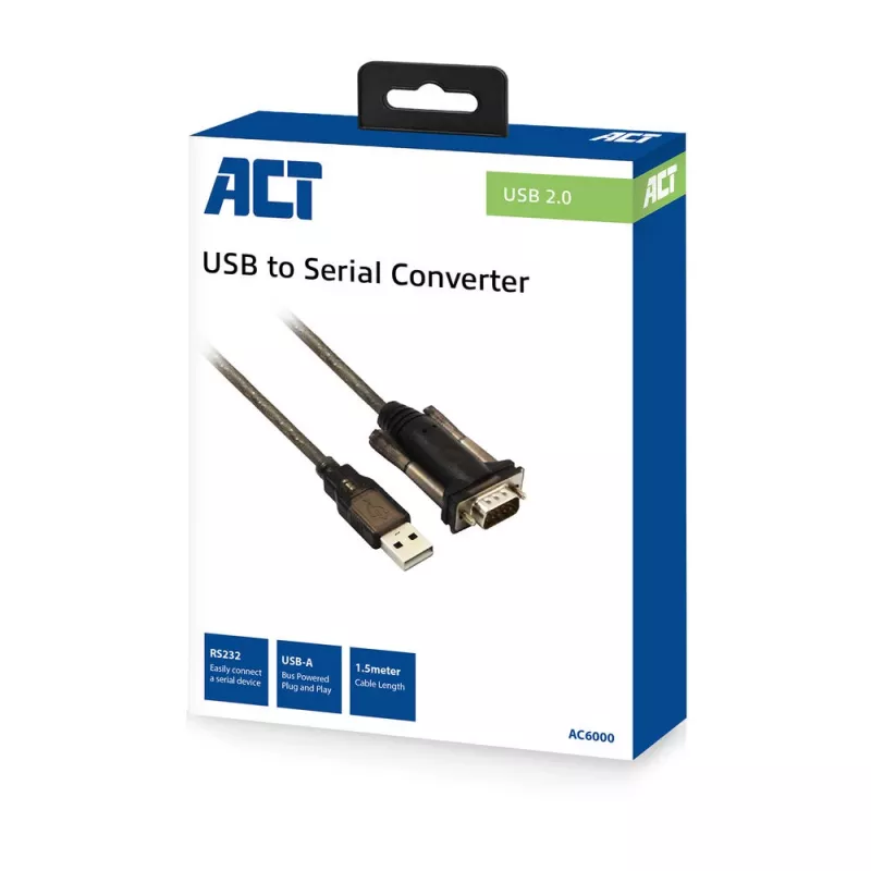 ACT USB į RS-232 keitiklis (bazinė versija) AC6000