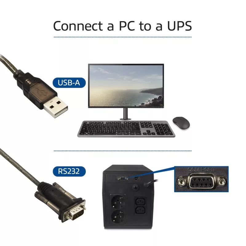 ACT USB į RS-232 keitiklis (bazinė versija) AC6000