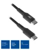 ACT USB 2.0 įkrovimo/duomenų laidas USB-C vyriškas - USB-C vyriškas 1 m, nailoninis