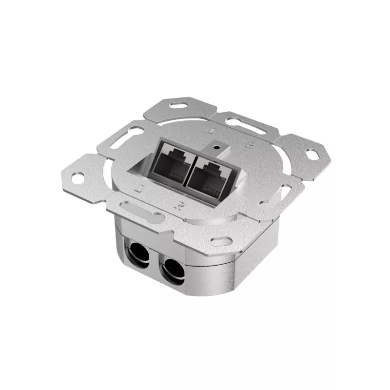Hama 00200775 kištukinis lizdas 2 x RJ-45 Baltas
