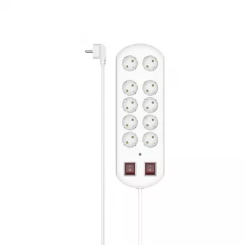 Hama 00223163 ilginimo laidinukas 2 m 10 kištukinių lizdų Baltas