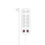 Hama 00223163 ilginimo laidinukas 2 m 10 kištukinių lizdų Baltas