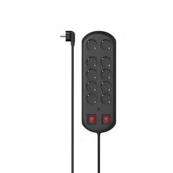 Hama 00223164 ilgintuvas 2 m 10 kištukinių lizdų Vidaus Juoda