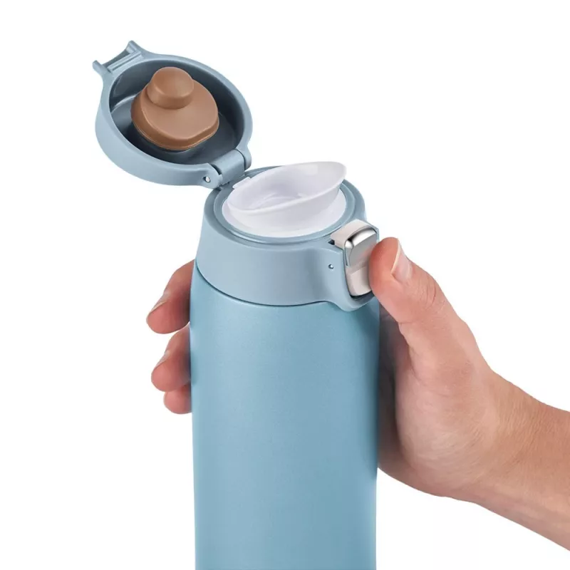 EMSA Light Mug 400 ml mėlynas nerūdijančio plieno dangtelis polipropilenas