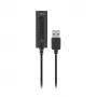 ACT AC9360 išorinė garso kortelė USB-A 3.5 mm, 4 mygtukai