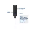 ACT AC9360 išorinė garso kortelė USB-A 3.5 mm, 4 mygtukai