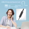 ACT AC9360 išorinė garso kortelė USB-A 3.5 mm, 4 mygtukai