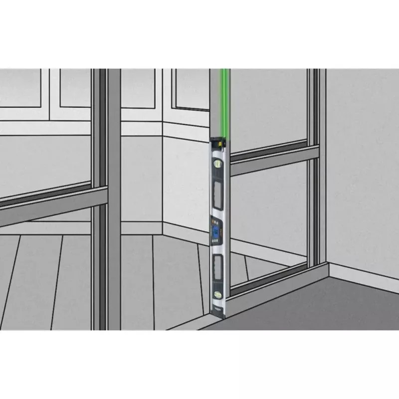 Lazerinis nivelyras Laserliner DigiLevel Laser G80, 80 cm, skaitmeninis, su žaliu lazeriu