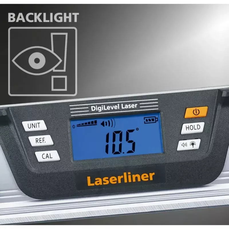 Lazerinis nivelyras Laserliner DigiLevel Laser G80, 80 cm, skaitmeninis, su žaliu lazeriu