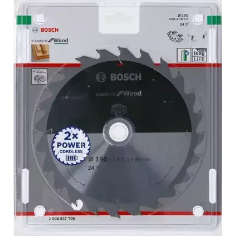 Bosch 2 608 837 708 diskinis pjūklo diskas 19 cm 1 vnt.