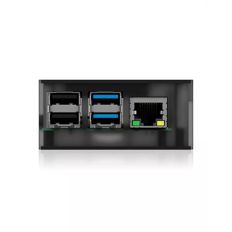 ICY BOX IB-RP108 Dėklas Raspberry Pi 4, anglies pilka, juoda