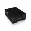 ICY BOX IB-RP108 Dėklas Raspberry Pi 4, anglies pilka, juoda