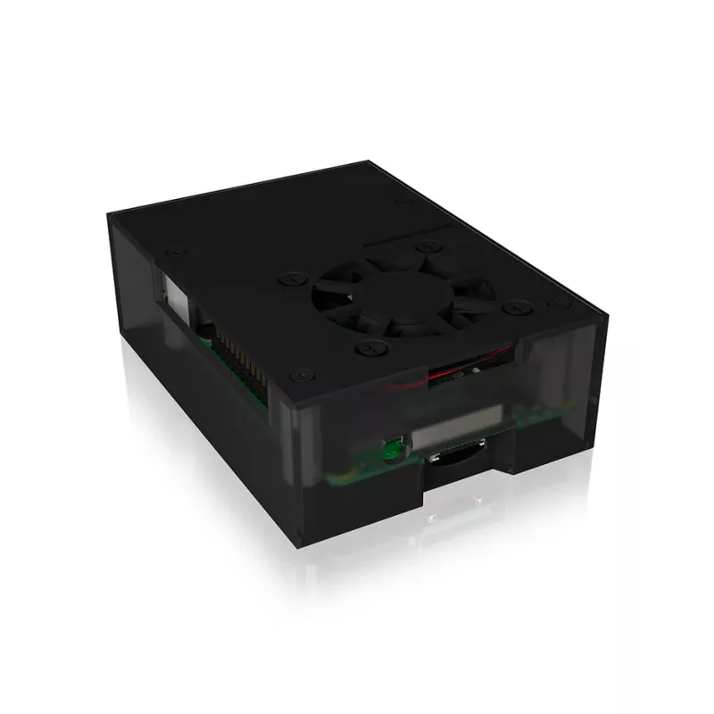 ICY BOX IB-RP108 Dėklas Raspberry Pi 4, anglies pilka, juoda