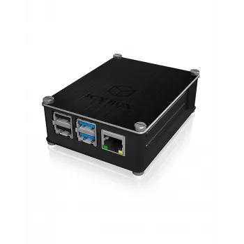 ICY BOX IB-RP110 Dėklas Raspberry Pi 4, Juodas