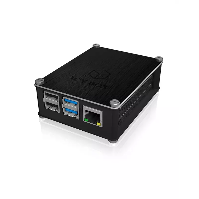 ICY BOX IB-RP110 Dėklas Raspberry Pi 4, Juodas