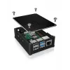 ICY BOX IB-RP110 Dėklas Raspberry Pi 4, Juodas