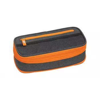Minkštas penalas WEDO Neon Stretch pilkai oranžinis