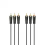 Hama 00205150 garso kabelis 1,5 m 3x RCA juodas