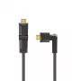 Hama HDMI kabelis 1,5 m Type A Kištukas-Kištukas 2.0b 18 Gbit/s Juodas