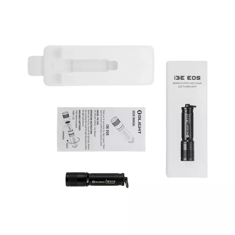 Kišeninis žibintuvėlis Olight i3E Black LED 90 lm IPX8 70 h