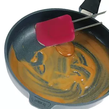 Silicone mentelė tešlai Westmark 15462270 Raudonas silikoninis peiliukas, nerūdijančio plieno rankena