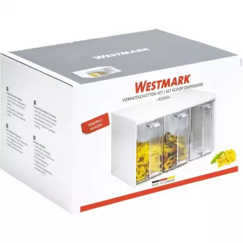 Dozatorius Westmark Roma stačiakampis 3 L skaidrus baltas